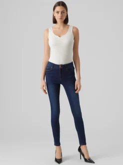 VMSOPHIA Hög Midja Skinny Fit Jeans