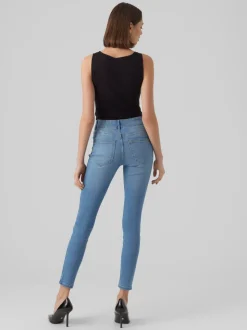 VMSOPHIA Hög Midja Skinny Fit Jeans