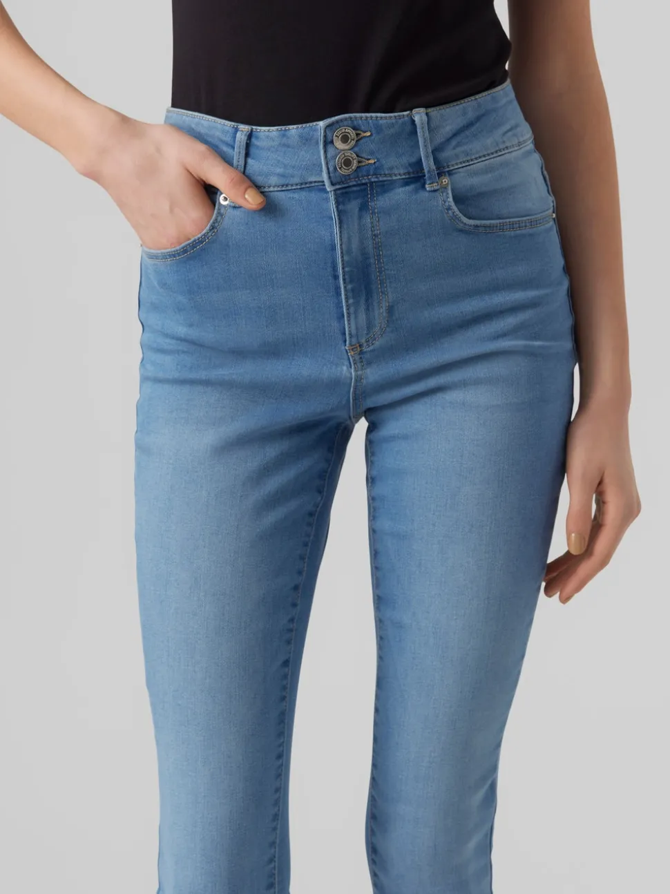 VMSOPHIA Hög Midja Skinny Fit Jeans