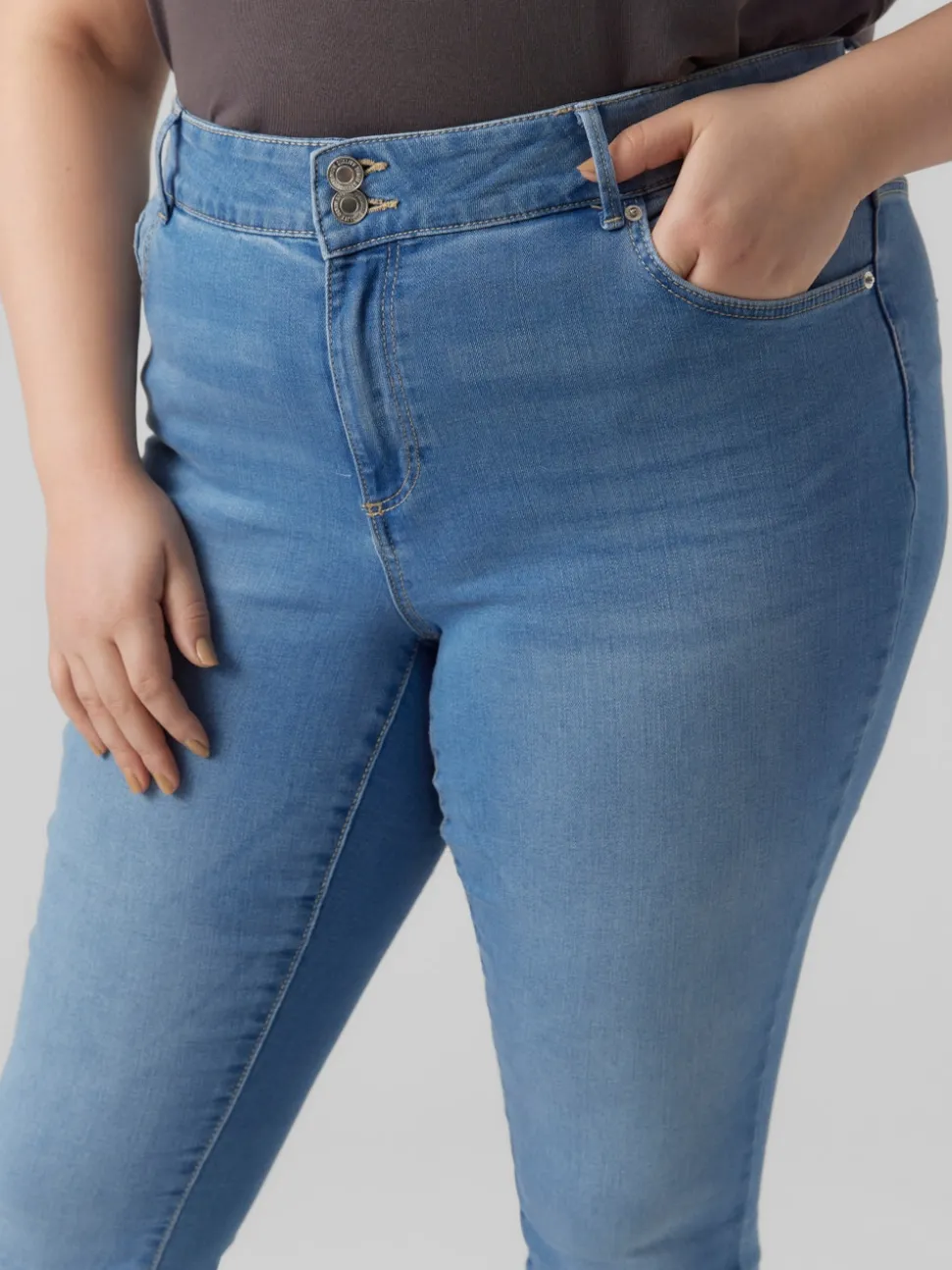 VMSOPHIA Hög Midja Skinny Fit Jeans