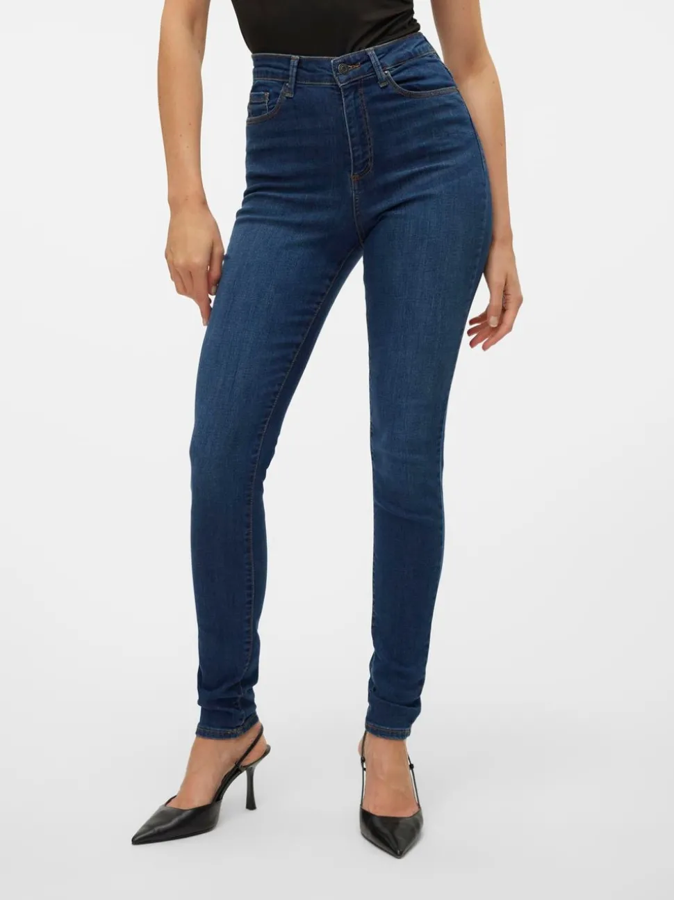 VMSOPHIA Hög Midja Skinny Fit Jeans