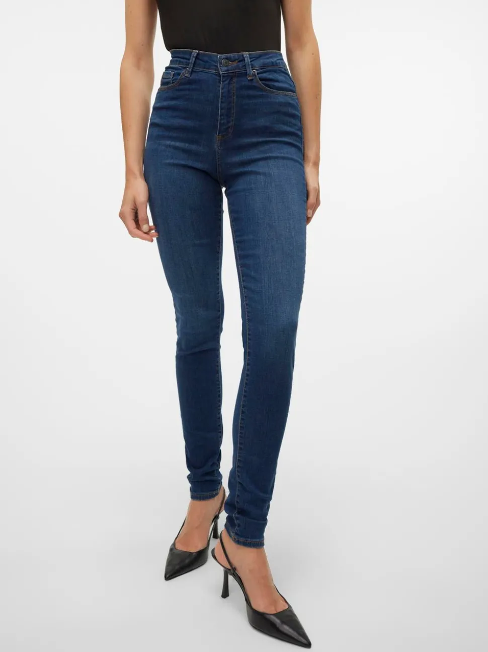 VMSOPHIA Hög Midja Skinny Fit Jeans