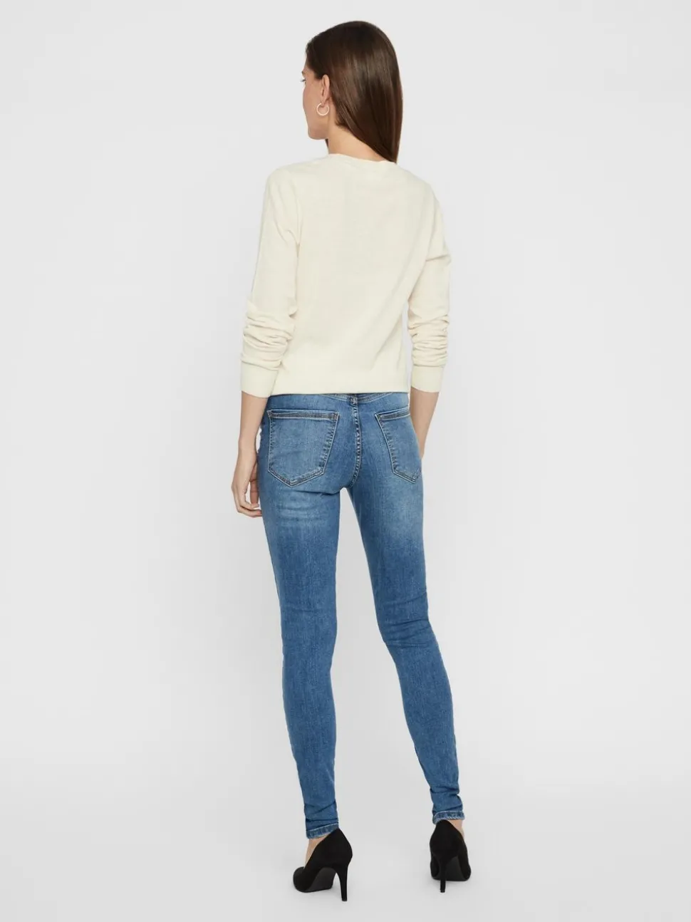 VMSOPHIA Hög Midja Skinny Fit Jeans