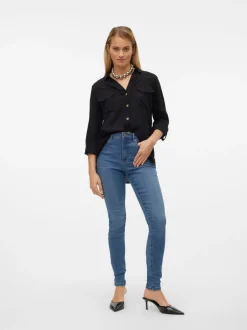 VMSOPHIA Hög Midja Skinny Fit Jeans