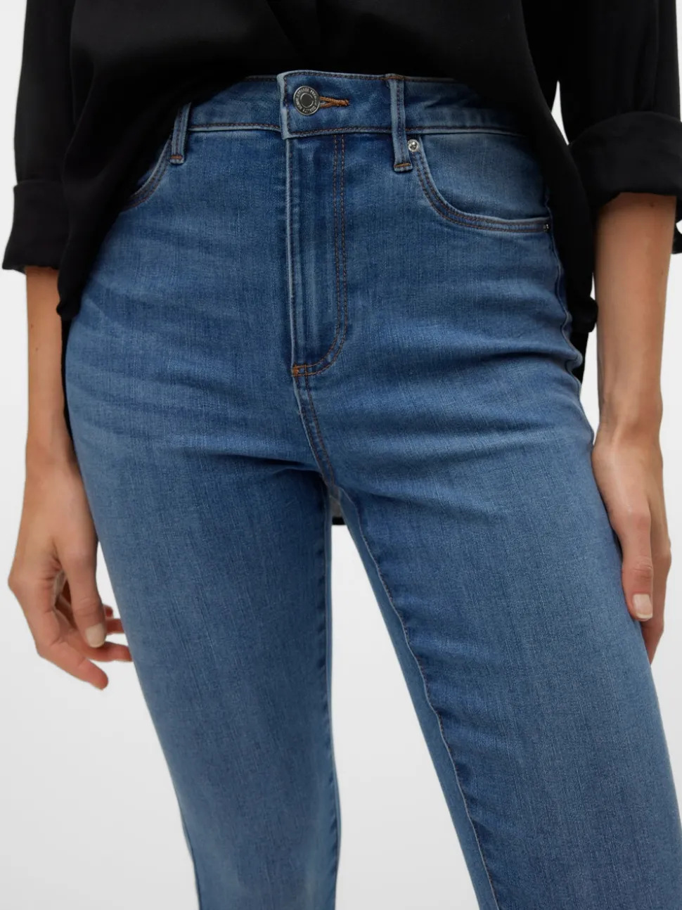 VMSOPHIA Hög Midja Skinny Fit Jeans