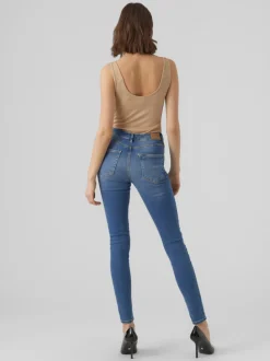 VMSOPHIA Hög Midja Skinny Fit Jeans