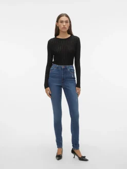 VMSOPHIA Hög Midja Skinny Fit Jeans