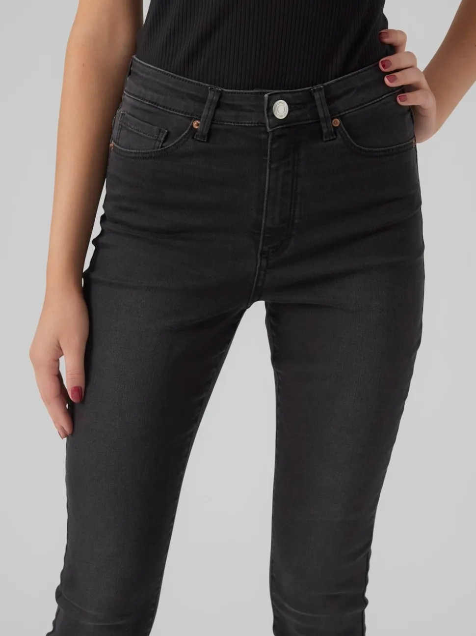 VMSOPHIA Hög Midja Skinny Fit Jeans