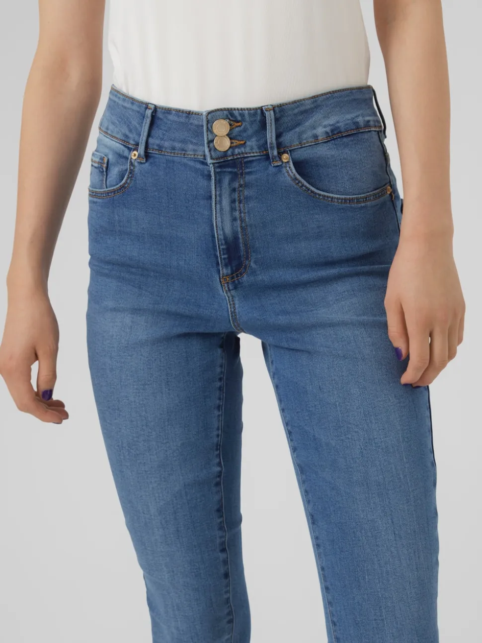 VMSOPHIA Hög Midja Skinny Fit Jeans