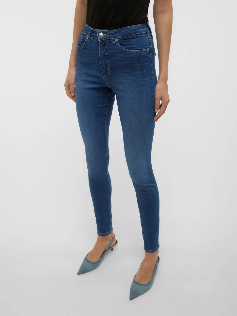 VMSOPHIA Hög Midja Skinny Fit Jeans