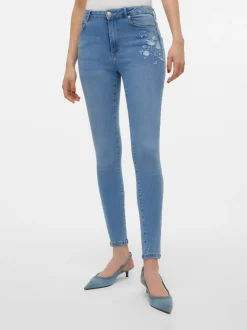 VMSOPHIA Hög Midja Skinny Fit Jeans