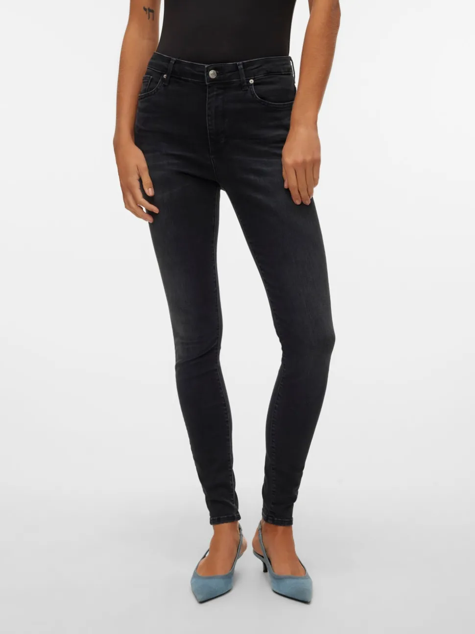 VMSOPHIA Hög Midja Skinny Fit Jeans