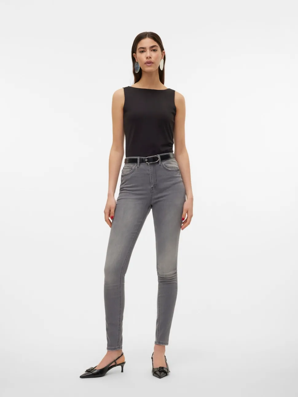 VMSOPHIA Hög Midja Skinny Fit Jeans