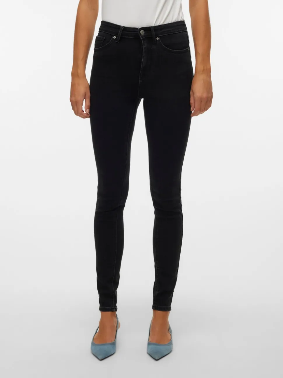 VMSOPHIA Hög Midja Skinny Fit Jeans