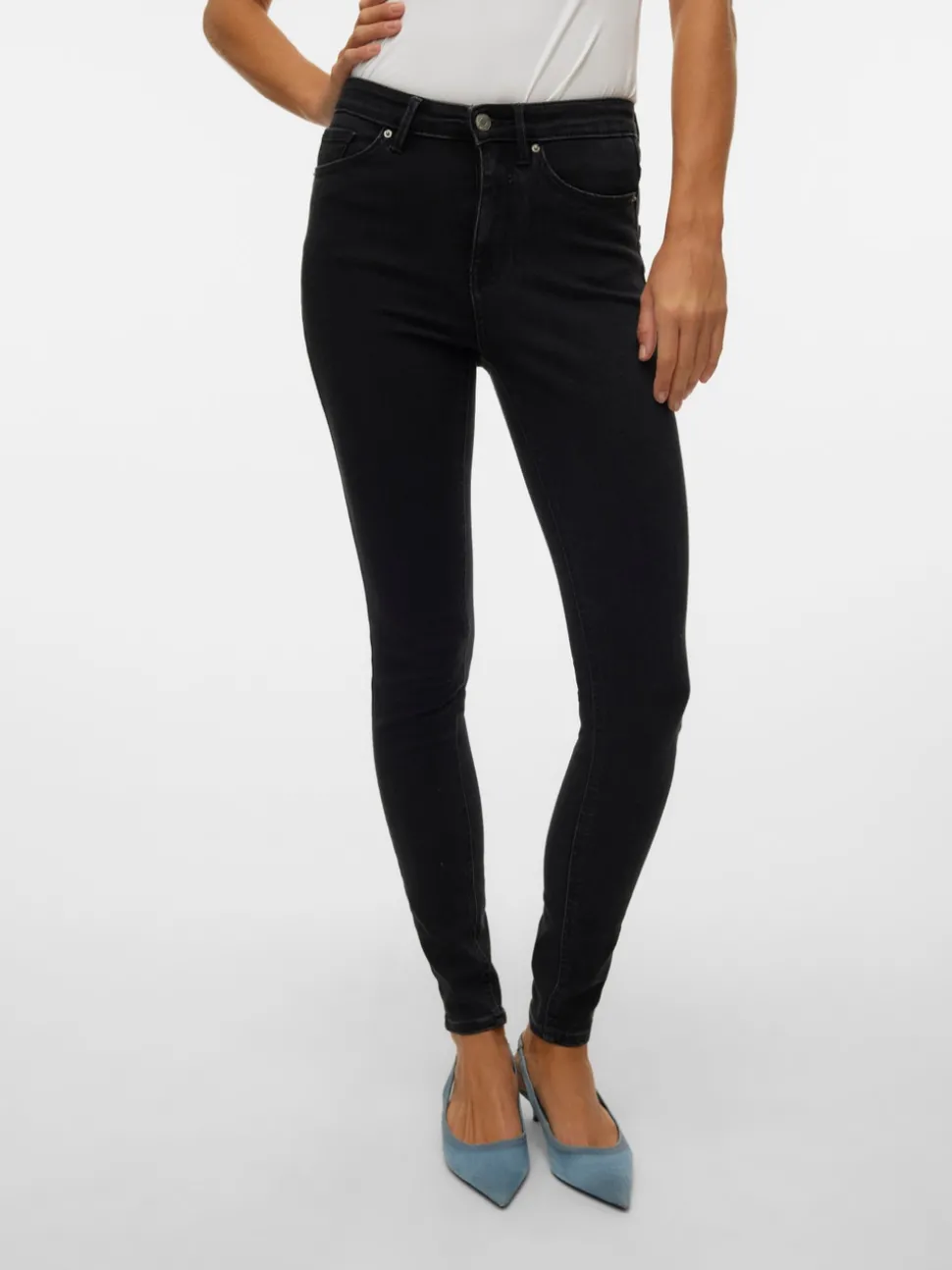 VMSOPHIA Hög Midja Skinny Fit Jeans