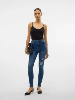 VMSOPHIA Hög Midja Skinny Fit Jeans