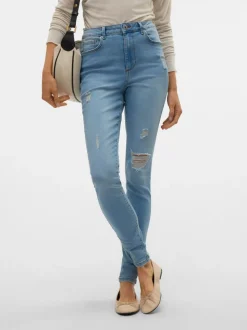 VMSOPHIA Hög Midja Skinny Fit Jeans