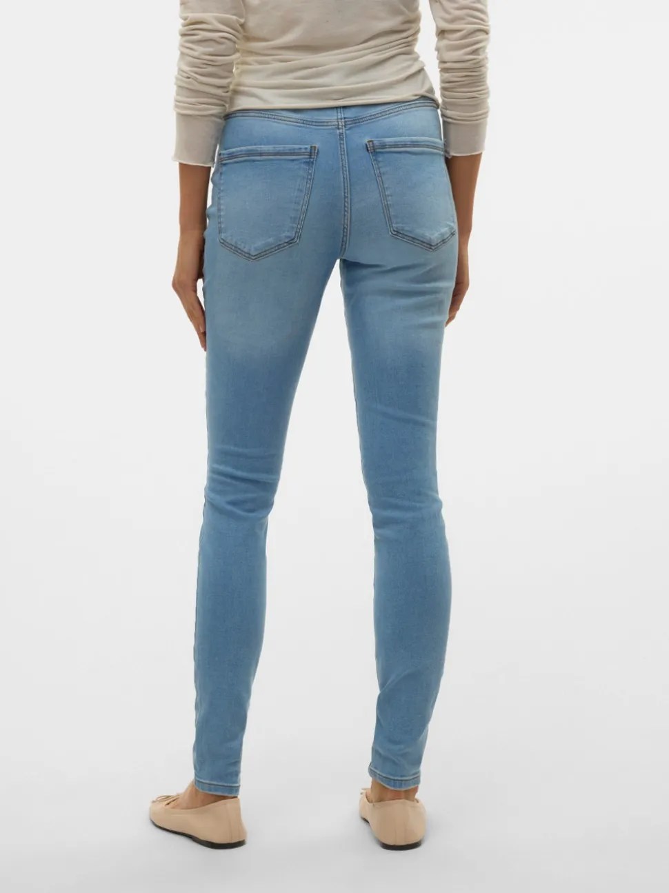 VMSOPHIA Hög Midja Skinny Fit Jeans