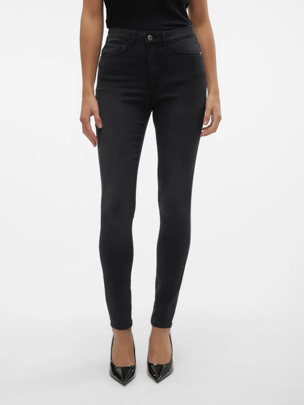 VMSOPHIA Hög Midja Slim Fit Jeans