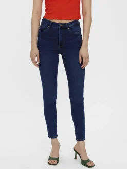 VMSOPHIA Hög Midja Slim Fit Jeans