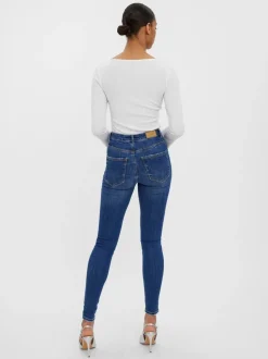 VMSOPHIA Hög Midja Slim Fit Jeans