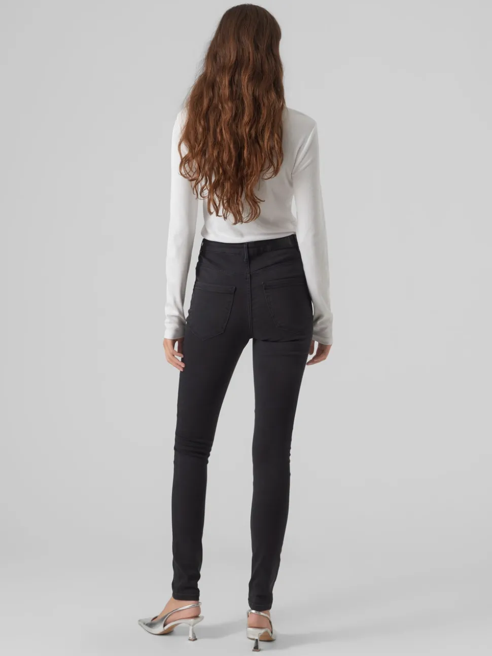 VMSOPHIA Hög Midja Slim Fit Jeans