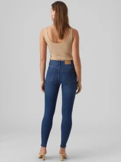 VMSOPHIA Hög Midja Slim Fit Jeans