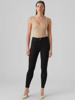 VMSOPHIA Hög Midja Slim Fit Jeans