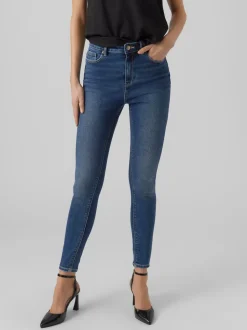 VMSOPHIA Hög Midja Slim Fit Jeans