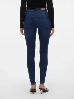 VMSOPHIA Hög Midja Slim Fit Jeans