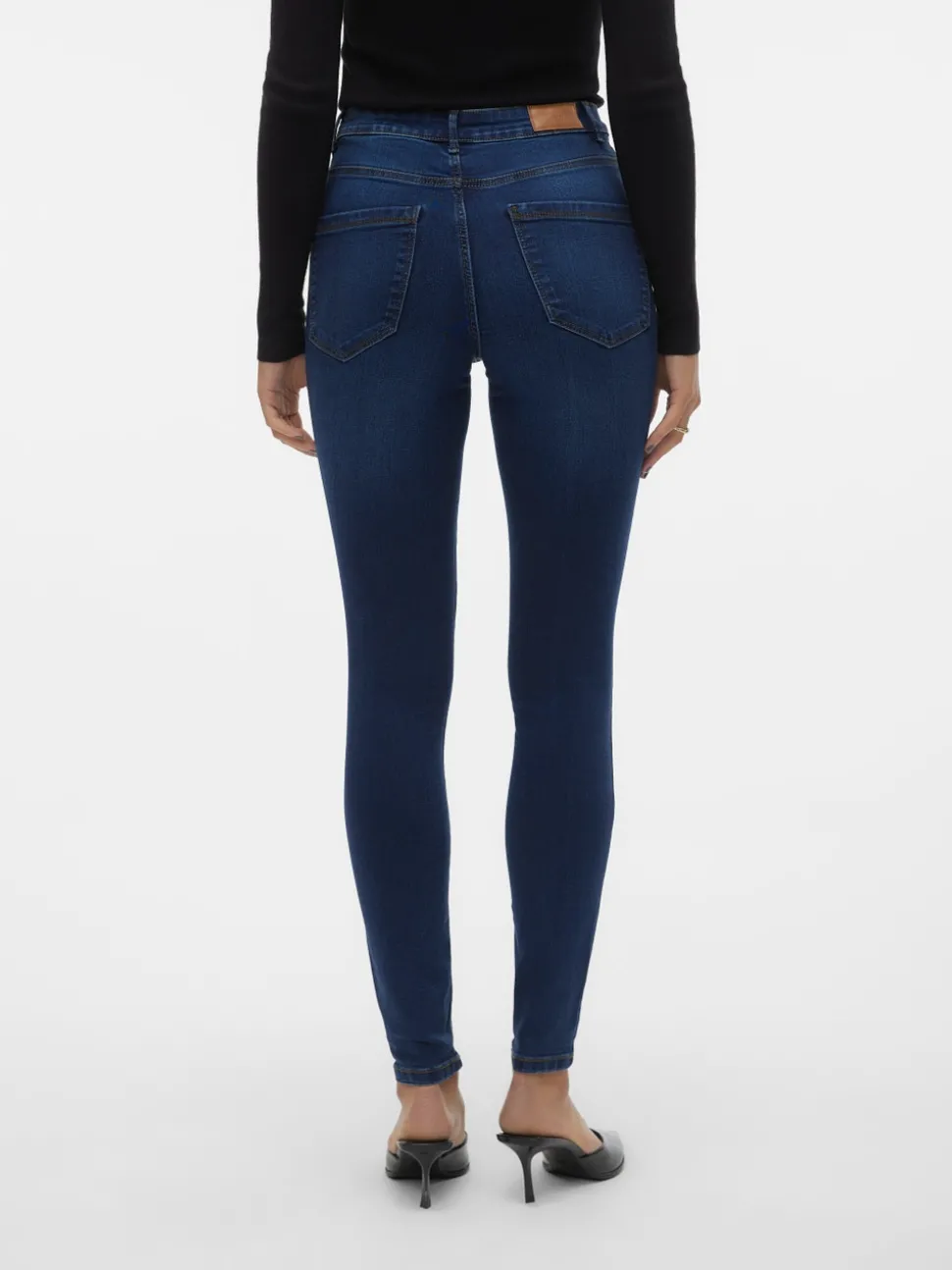 VMSOPHIA Hög Midja Slim Fit Jeans