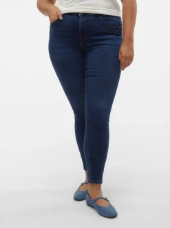 VMSOPHIA Hög Midja Slim Fit Jeans