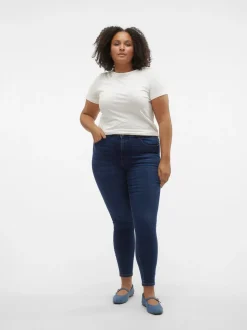 VMSOPHIA Hög Midja Slim Fit Jeans