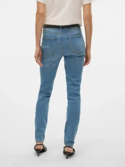 VMSOPHIA Hög Midja Slim Fit Jeans