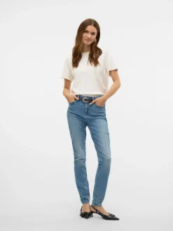 VMSOPHIA Hög Midja Slim Fit Jeans