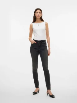VMSOPHIA Hög Midja Slim Fit Jeans