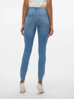 VMSOPHIA Hög Midja Slim Fit Jeans