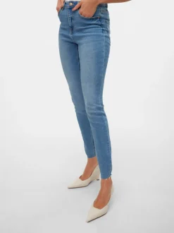 VMSOPHIA Hög Midja Slim Fit Jeans