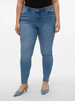 VMSOPHIA Hög Midja Slim Fit Jeans