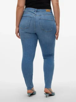 VMSOPHIA Hög Midja Slim Fit Jeans