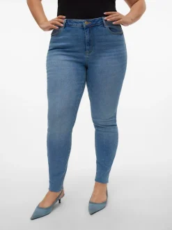 VMSOPHIA Hög Midja Slim Fit Jeans