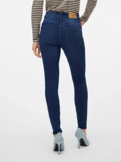 VMSOPHIA Hög Midja Slim Fit Jeans