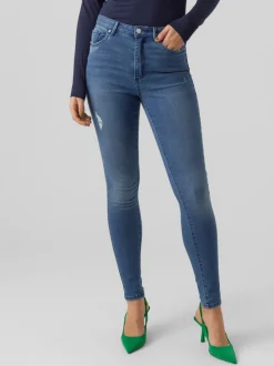 VMSOPHIA Superhög Midja Skinny Fit Jeans