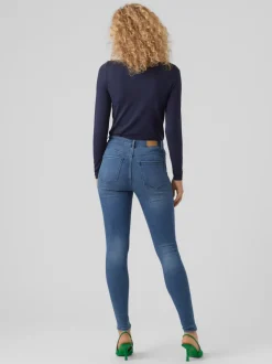 VMSOPHIA Superhög Midja Skinny Fit Jeans
