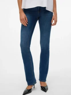 VMSYLVIA Låg Midja Bootcut Fit Jeans
