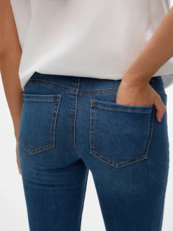 VMSYLVIA Låg Midja Bootcut Fit Jeans