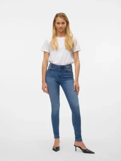 VMTANYA Medelhög Midja Skinny Fit Jeans