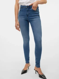 VMTANYA Medelhög Midja Skinny Fit Jeans