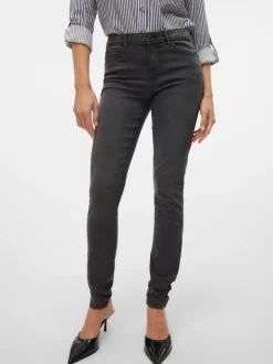 VMTANYA Medelhög Midja Skinny Fit Jeans