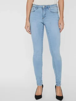 VMTANYA Medelhög Midja Skinny Fit Jeans